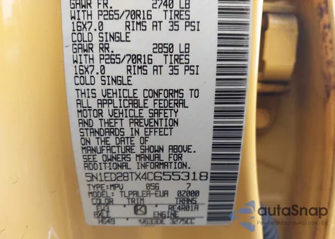 2004 Nissan Xterra Xe from USA, damaged, VIN 5N1ED28TX4C655318